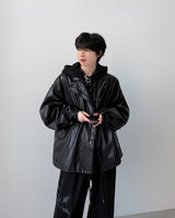 Pheno Washed Leather Parka