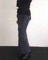 Layered stud long skirt