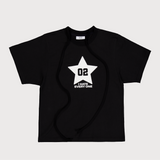  RIBBON ROCK T-SHIRT BLK