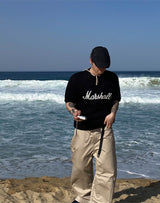No.0740 M lettering half KNIT (3color)