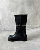 バックル4 cm ミドルブーツ