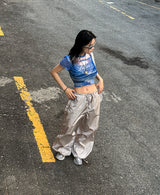 オーシャンシースルークロップ半袖Tシャツ