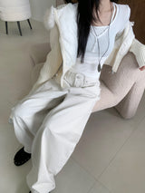 Dear Peach Touch Golji Strap Long Sleeve Top (3 colors)