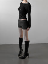 Sherry Layered Boat Neck Tee
