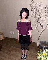 (2color) Mini Cargo Skort