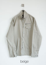 high-neck shirt jacket