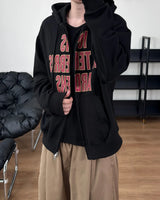 Ignel Lettering Crop Hoodie Zip-Up