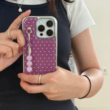 dot silver bumper case [purple]