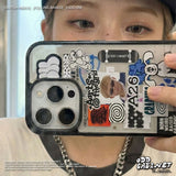 Hip Sticker Collage Epoxy Bumper iPhone Case