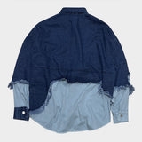 bleach denim shirt_blue