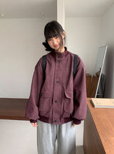シルムキボタンハイネックオーバージャンパー