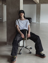 Rogueteen Strap Cargo Denim Pants