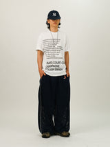 VO レタリング プリンティング ハーフスリーブ Tシャツ