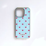 【MADE】blue love dot MagSafe Glass phonecase