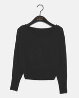 Honty Pastel U-Neck Round Cropped Knitwear