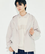 Taylor Hooded Twill Cotton Shirt S144  Gray