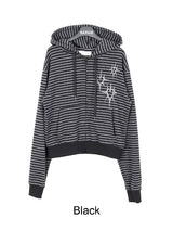 Ellie Heart Stripe Hoodie