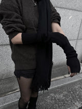 basic ribbed hand warmer (2color)
