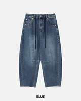 Simon Curved Denim Pants
