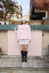 LEO SHAKIRI LOGO HOODIE (PINK)