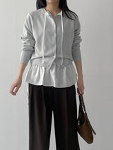 Rose Frill Loose Fit Blouse
