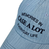 Denim stitch ball cap - light blue