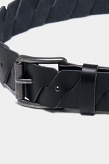 Cut-Off Full Grain Leather Belt (Black)