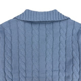 [MADE] Two-Way Wool Cable Knit Zip-Up (7C)