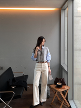 Lucain 307 Cotton Spandex Wide Pants / 5 colors