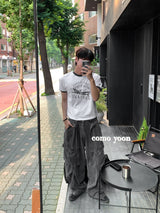[Shoulder +3cm] Vintage Plain リンガー半袖Tシャツ