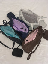 Viran Contrast Nylon Shoulder Bag