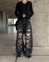 Bohemian damage pants