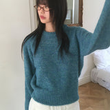Bamo Thick Bokashi Round Knitwear