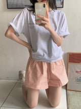 アンティークガーデングラフィック半袖Tシャツ(2color)