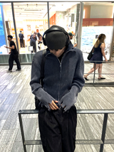 ビンテージダメージツーウェイニットジップアップ