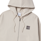 25SS BOX BASIC LOGO HOODIE ZIP UP ESSENTIAL BEIGE