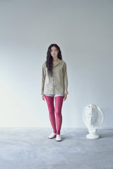 BIO-WASHED CREASE TAILORED SHIRT (Ash Beige)