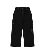 EYELET WIDE PANTS