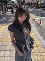ポシン サイドカット ヴィンテージウォッシュ デニムパンツ