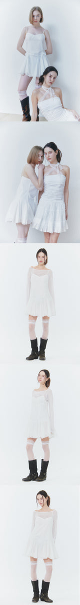 アリエルレースドレス white