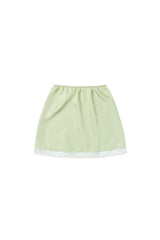 Petal satin skirt_mint