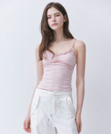 WHIPPING CREAM LACE SLEEVELESS SHIRT_TT6S208PK