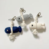 GoodLuck fish Bichon Keyring