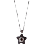 STAR LEOPARD EBONY NECKLACE