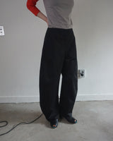 curved volume pants