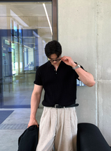 nade Cool Cable Collar Short Pant Knit