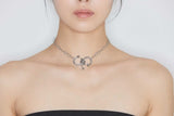 Mix piercing choker/necklace