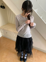 Pohini Layered Basic Tencel Long Sleeve Tee