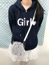 Bunny bag - Gray dot