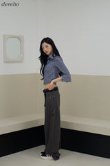 Mild Cotton Checkered Collar Shirt